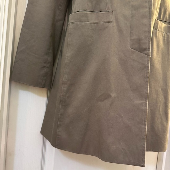 Talbots Petite Fully Lined Trench Coat With Hidden Buttons - Picture 3 of 9